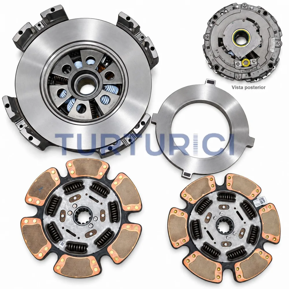 KIT DE EMBRAGUE EATON 15.5" ESTRIAS 2" APERTURA VOLANTE 10"