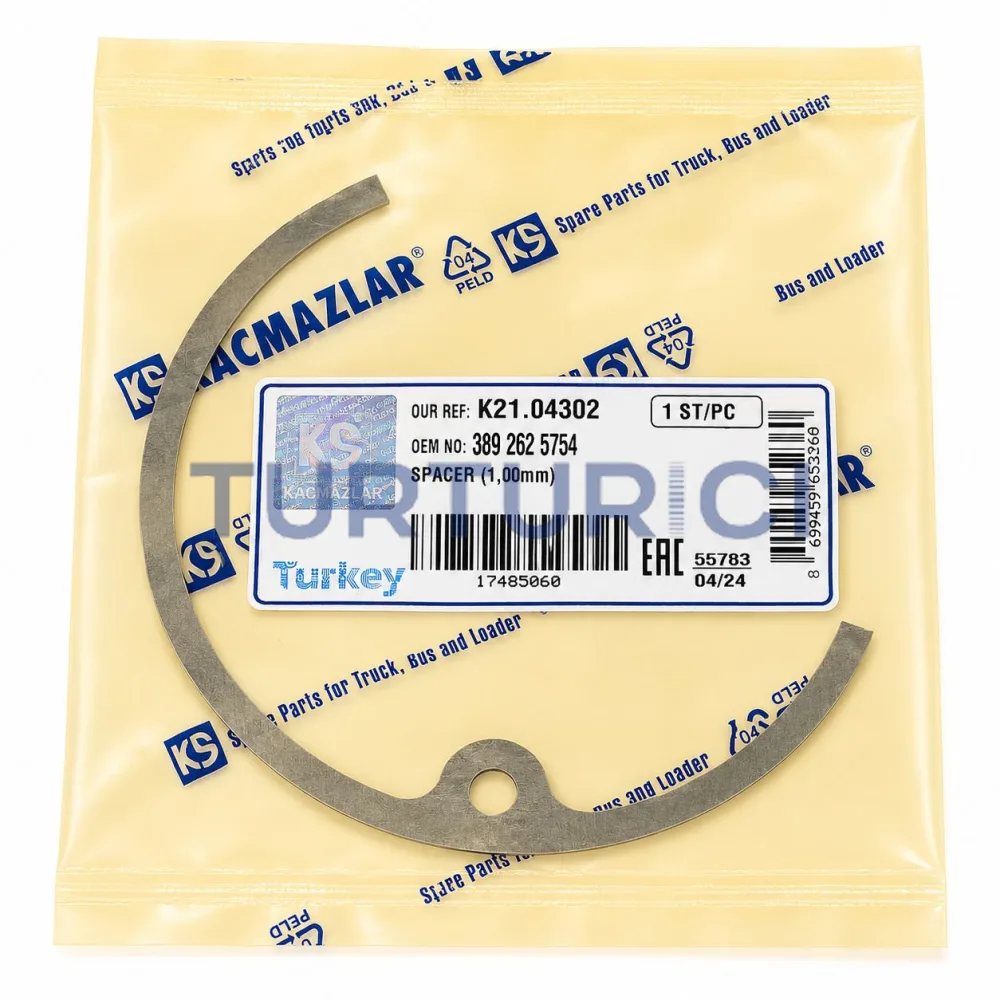 ESPACIADOR DE EJE DE BOMBA DE ACEITE 1.00 MM